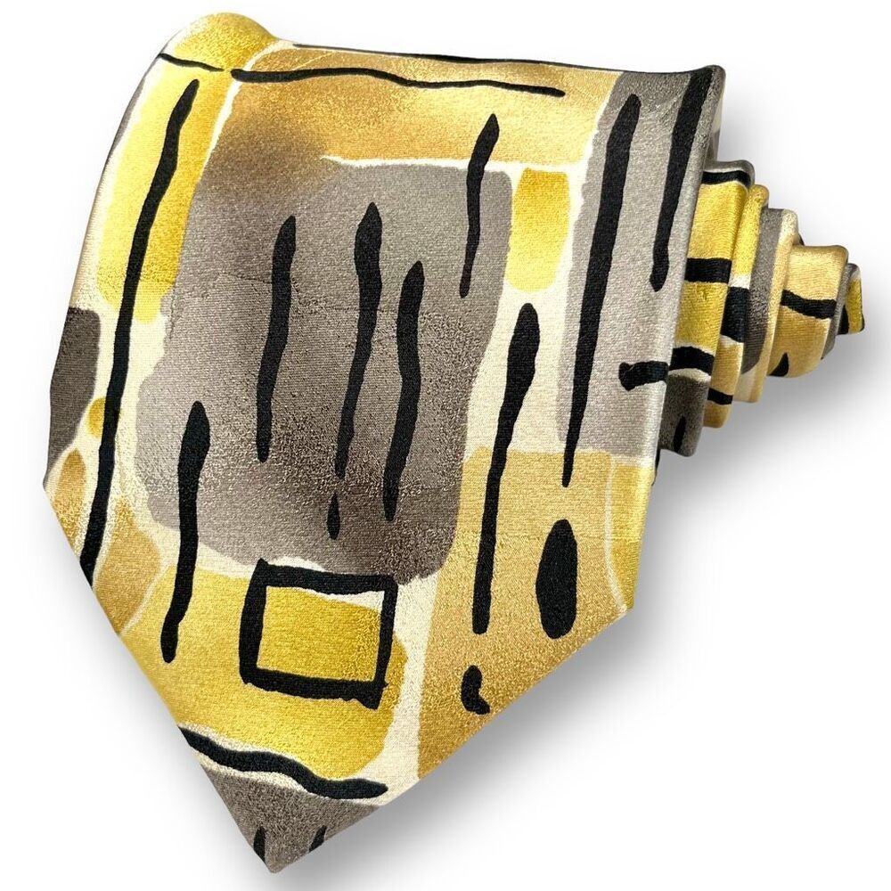 J. GARCIA `Tennis Shoe Escape’ Men’s Limited Edition Abstract Tie, 100% Silk